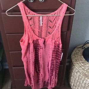 Free People Coral Top